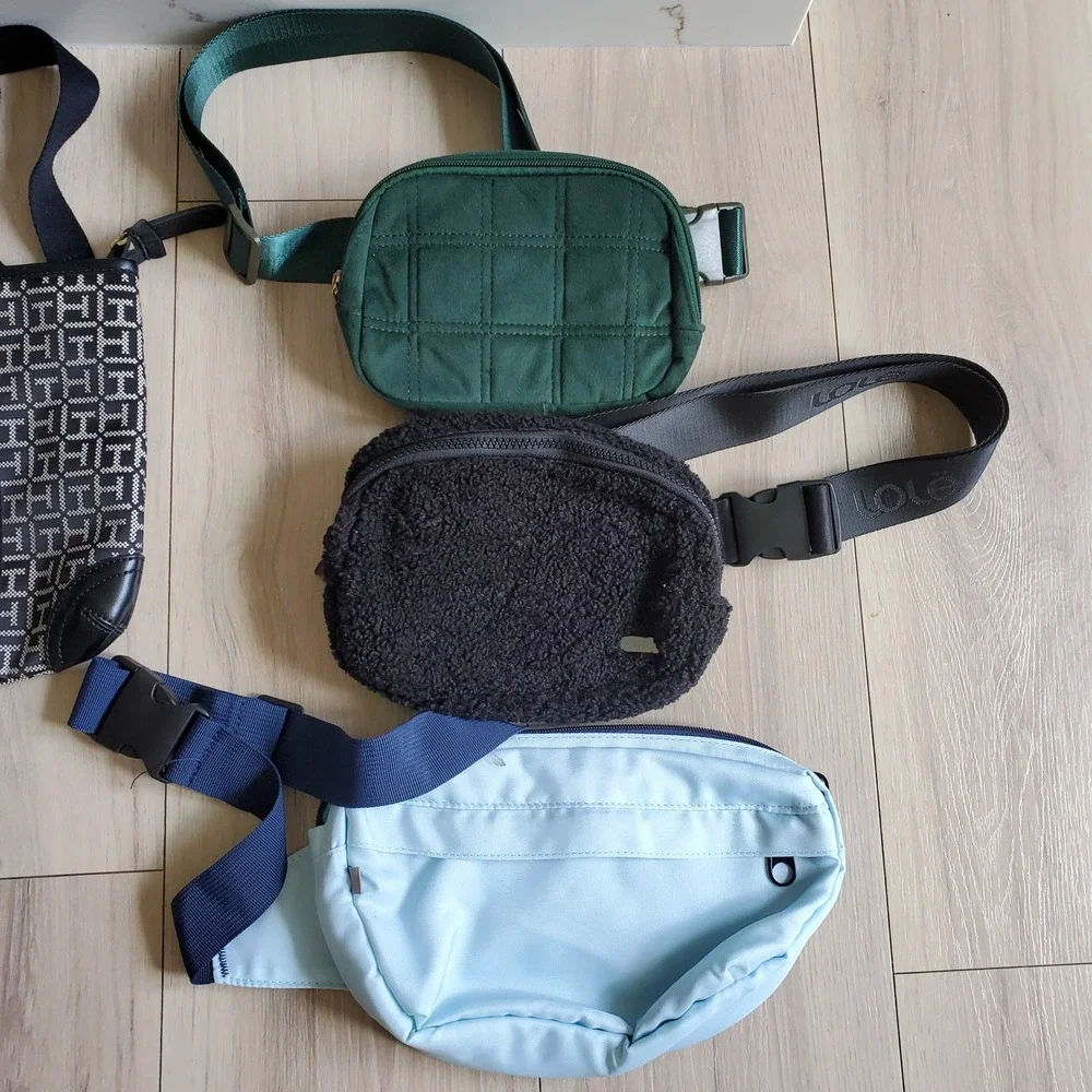 Womens Handbag Bundle Lot 6Pc Crossbody Tote Belt Bag Wallet Mixed Styles